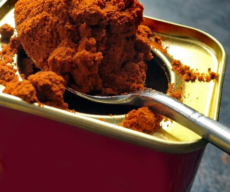 paprika, powder, seasoning, cook, food, nourishment, kitchen, paprika powder, taste, ingredient, flavors